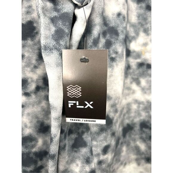 FLX Men’s Medium Synergy Hoodie Sweatshirt Charcoal Grey Fleece NEW - Picture 5 of 9